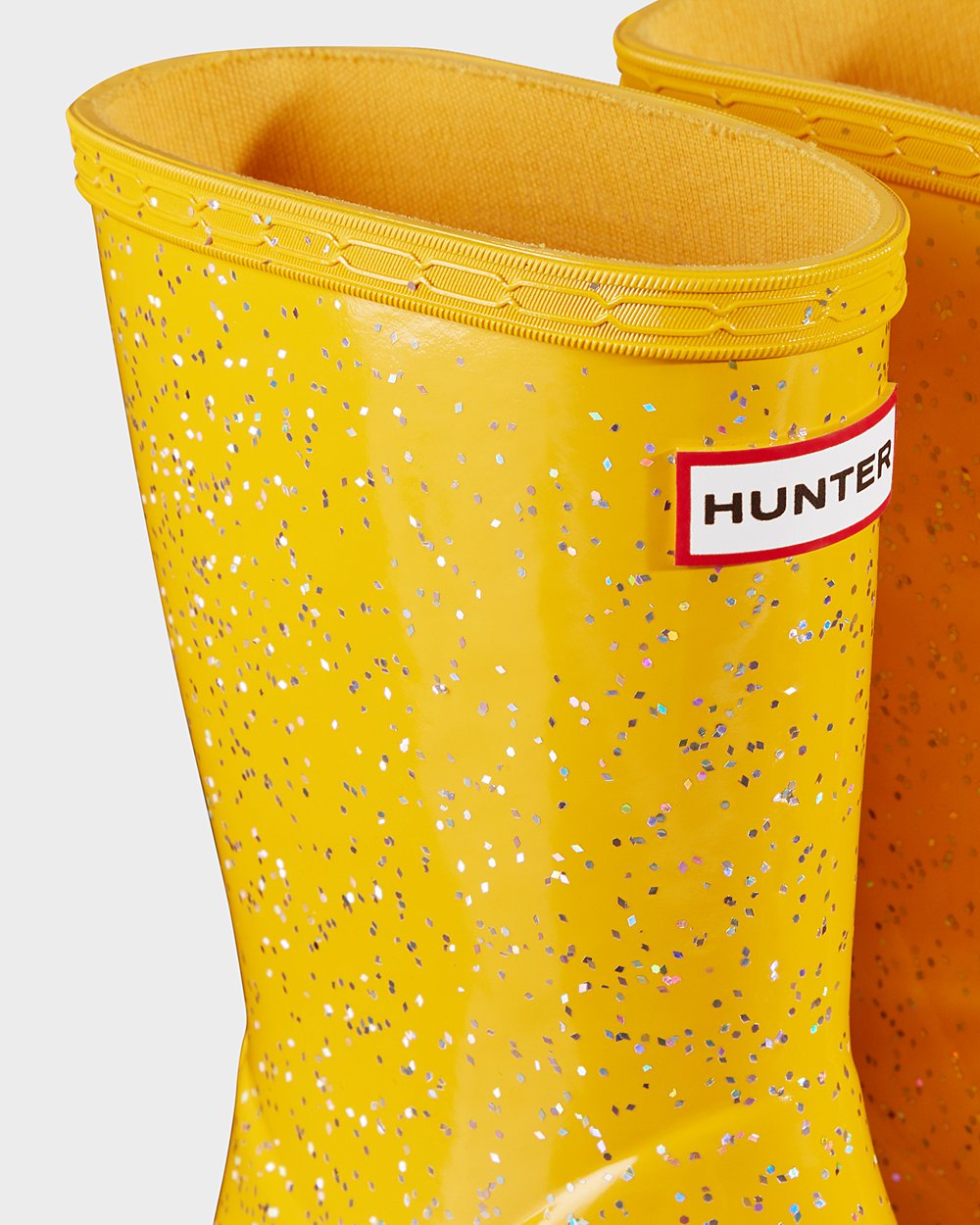 Galochas Hunter Criança Amarelas - Original First Giant Glitter - 98XCADJVP